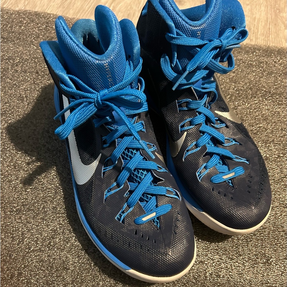 Nike Blue and Black High-Top Sneakers size 9
